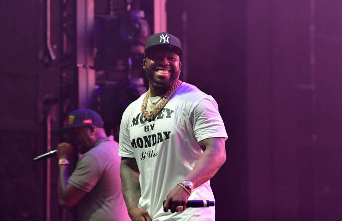 50 Cent performs during the 2019 Tycoon Music Festival at Cellairis Amphitheatre at Lakewood