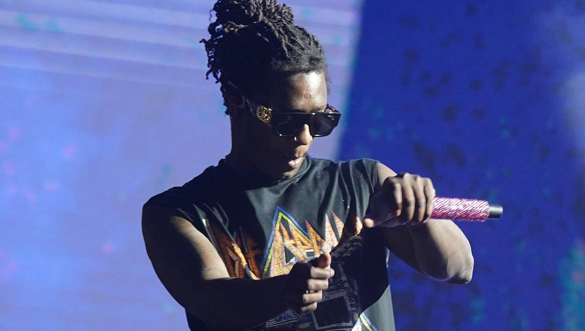 Young Thug speaks onstage at 2021 Revolt Summit