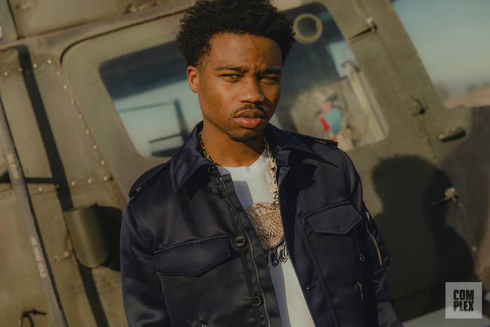 Roddy Ricch poses for his Complex interview