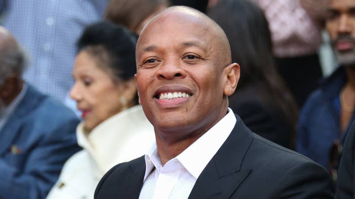 Dr. Dre attends the Quincy Jones Hand and Footprint ceremony