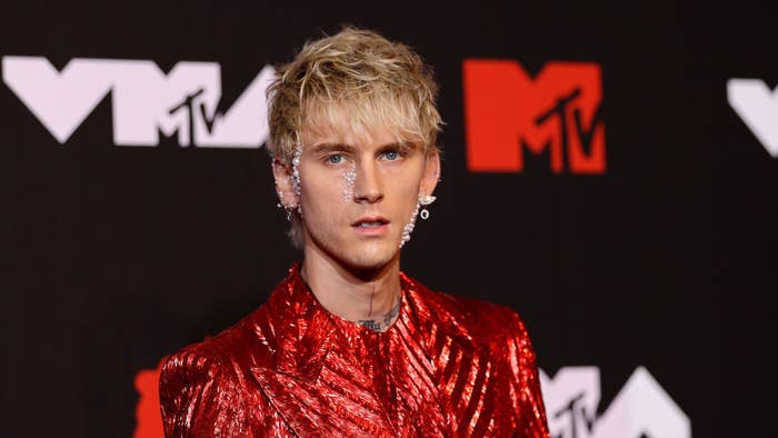 Machine Gun Kelly attends the 2021 MTV Video Music Awards