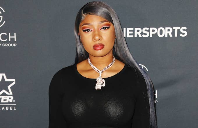 Megan Thee Stallion attends VaynerSports x ONE37pm Emerging Kings Party.