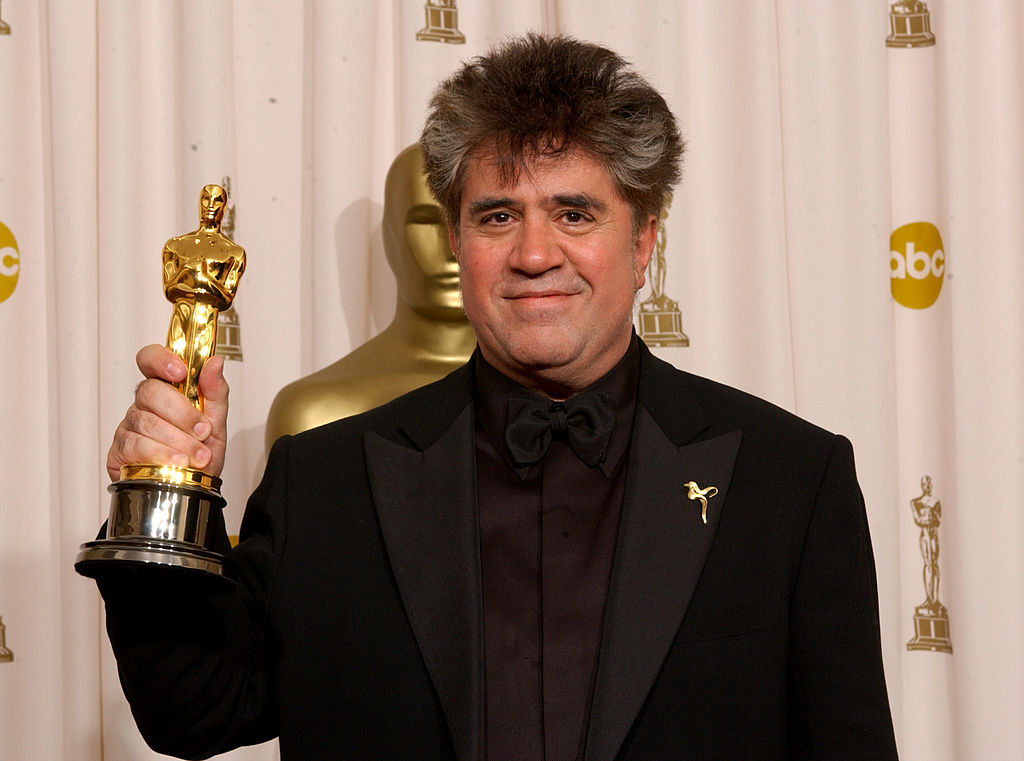Pedro Almodovar with Academy Award
