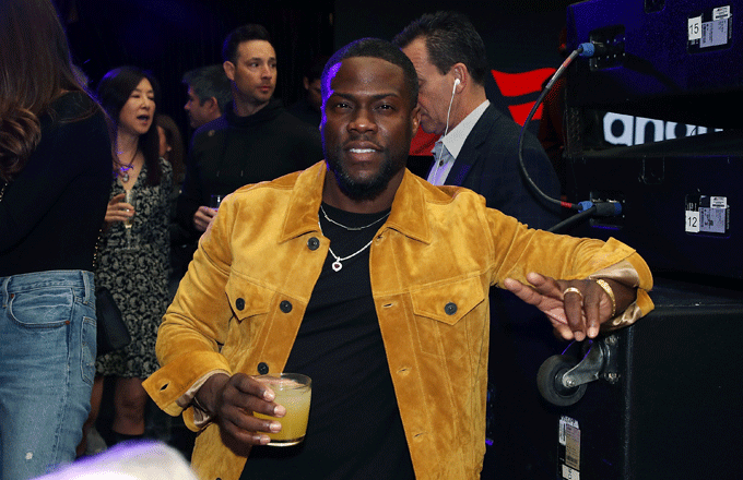Kevin Hart attends the 2019 Fanatics Super Bowl party.