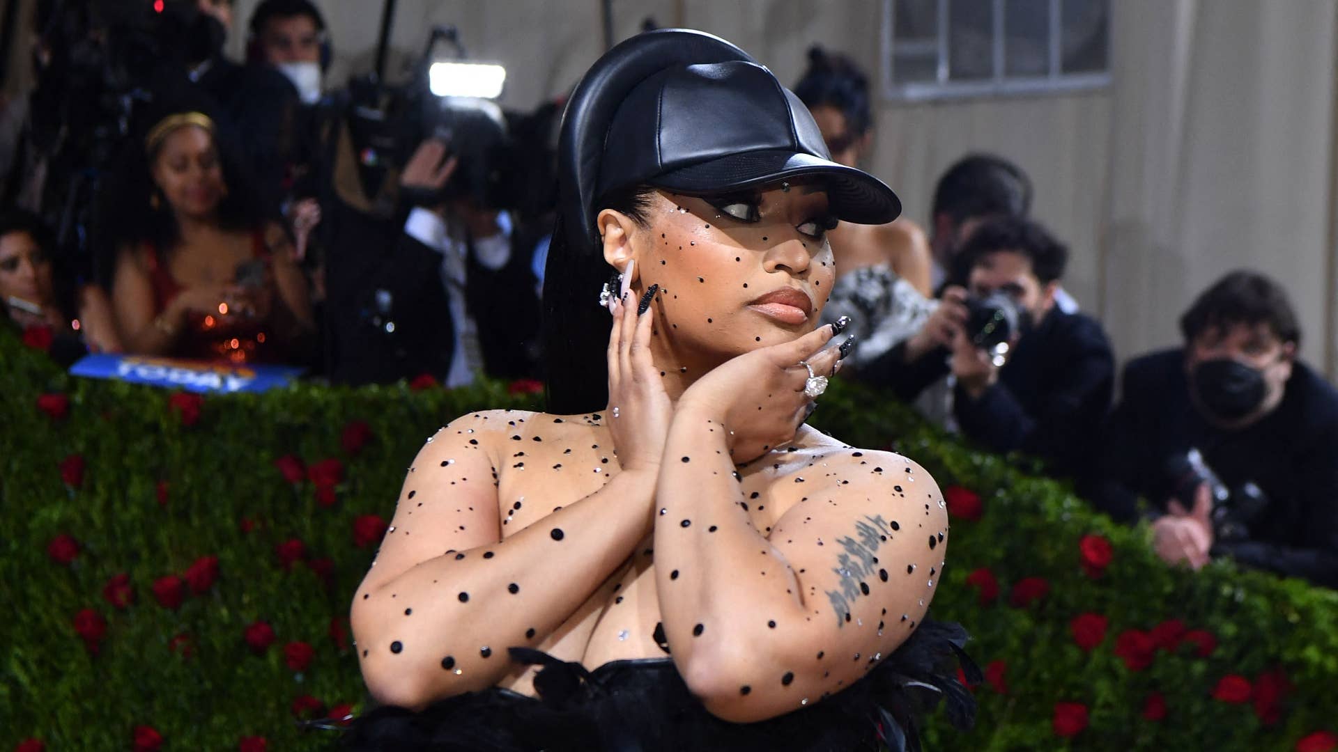Nicki Minaj is pictured at the Met Gala