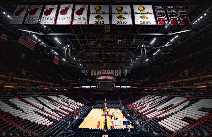 What is Miami Heat plan for games at AmericanAirlines Arena