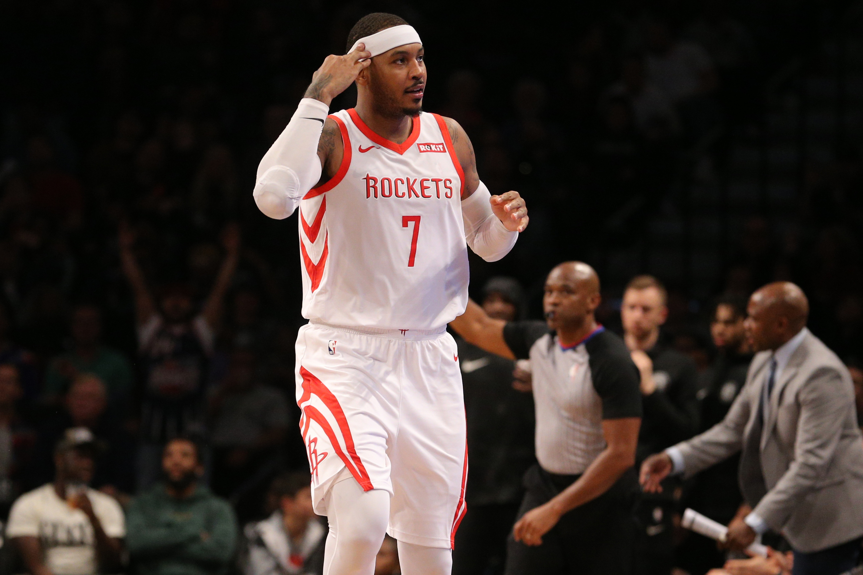 Carmelo Anthony Rockets Nets 2018