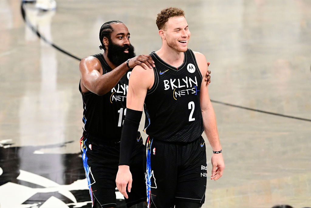 James Harden Blake Griffin Nets Bucks 2021