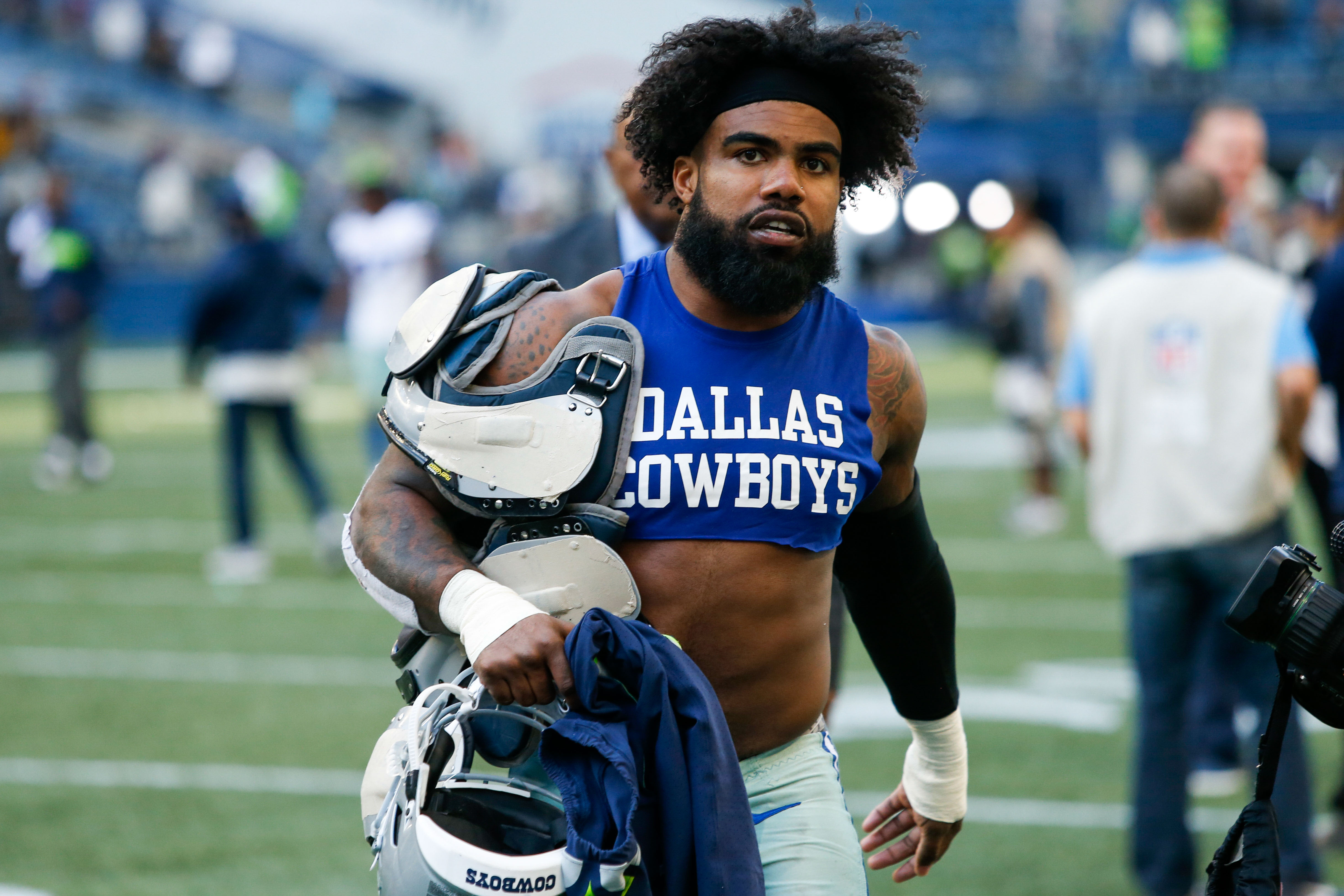 Ezekiel Elliott Cowboys Seahawks 2018