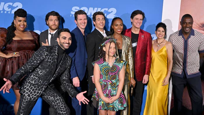 Cast of &#x27;Sonic 2&#x27; at the film&#x27;s premiere