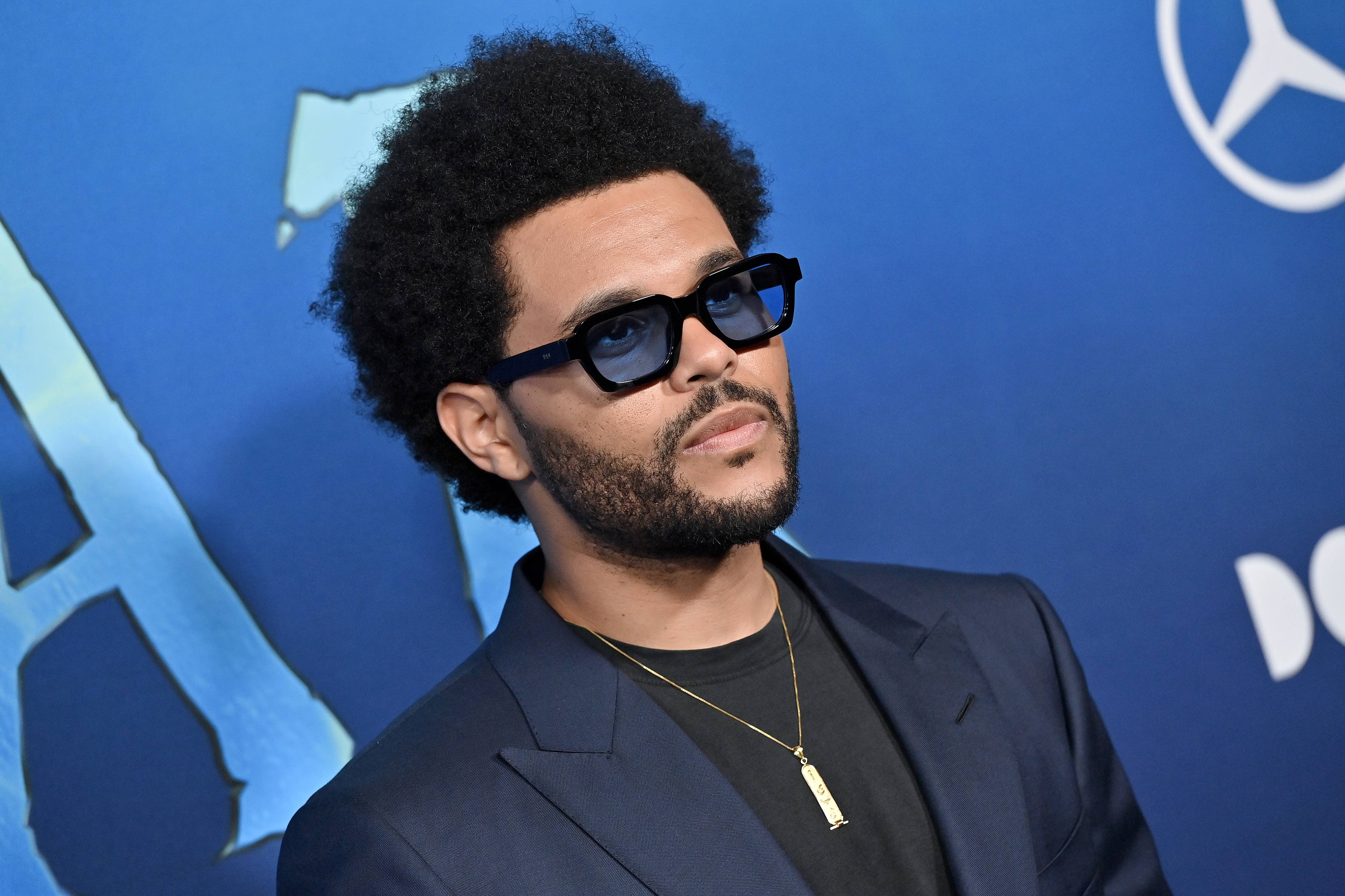 The Weeknd at avatar premiere