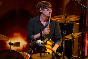 Patrick Carney Playing the Drums