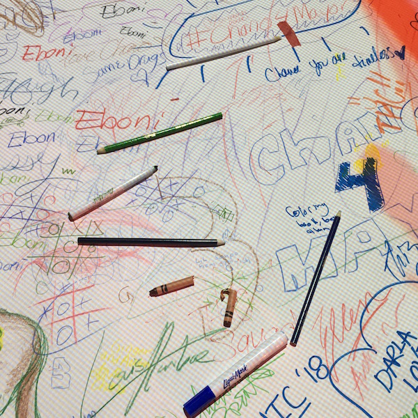 Fans leave notes for Chance.