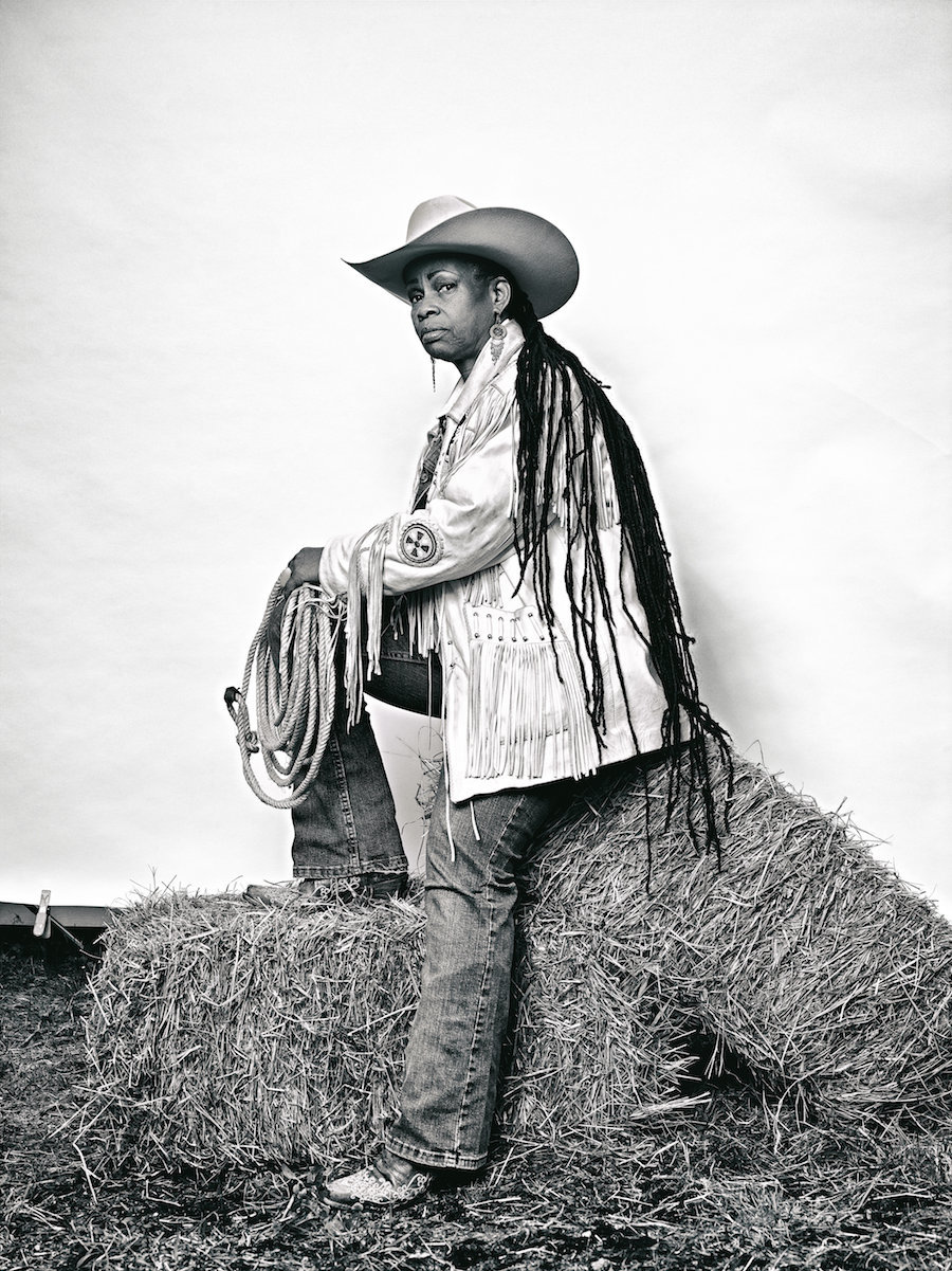 Brad Trent, &quot;&#x27;Mama&#x27; Kesha Morse from &#x27;The Federation of Black Cowboys&#x27;&quot; series for The Village Voice, 2016, ink jet print, 22 × 30 in., courtesy the artist