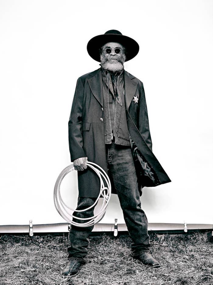 Brad Trent, &quot;Ellis &#x27;Mountain Man&#x27; Harris from &#x27;The Federation of Black Cowboys&#x27;&quot; series for The Village Voice, 2016 ink jet print, 22 × 30 in., courtesy the artist