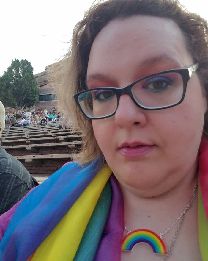 A selfie of Juliet James taken at the Kacey Musgraves show at Red Rocks Amphitheater in June 2019