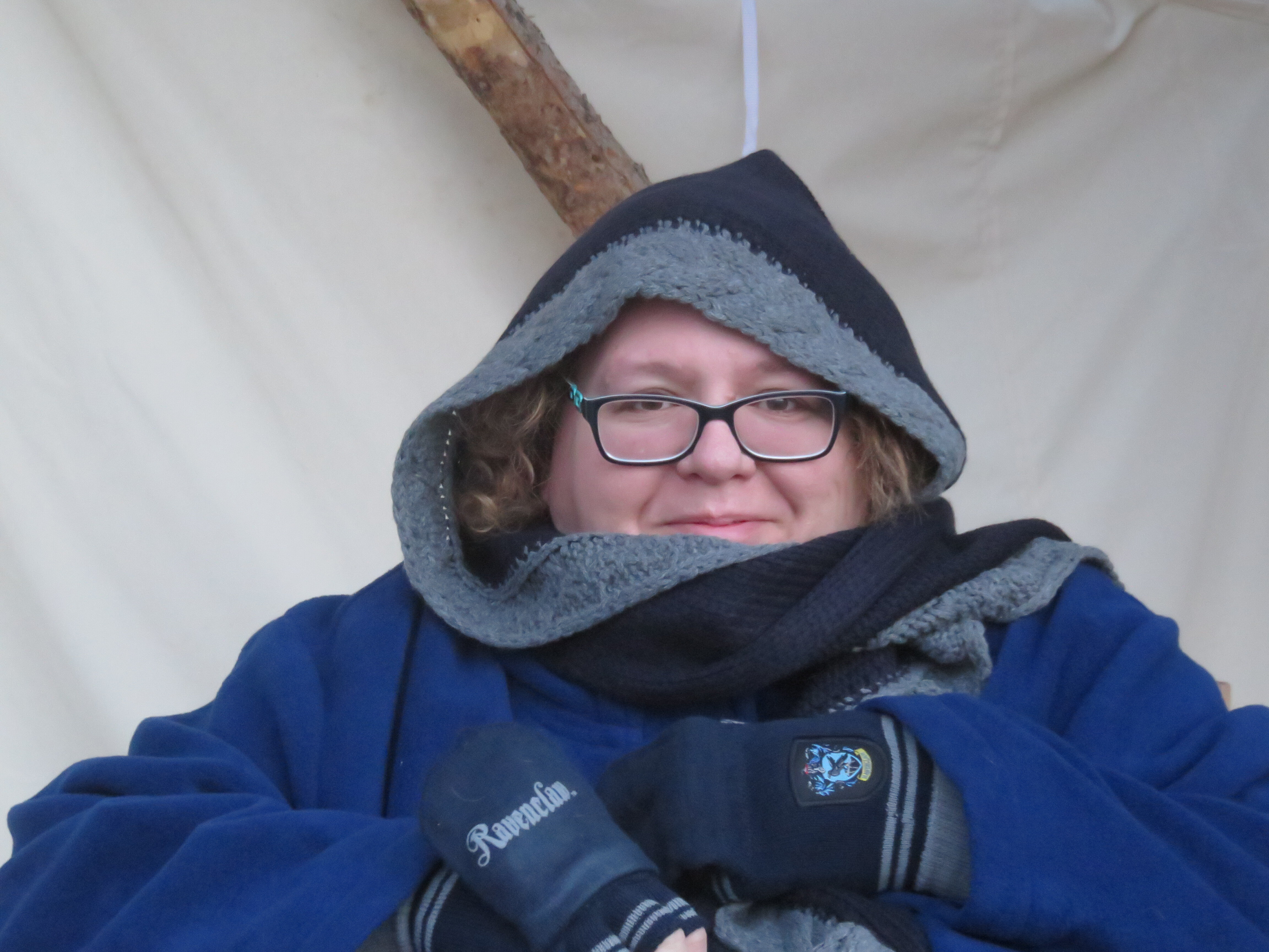 The author &quot;glamping&quot; in Moab, Utah in 2019