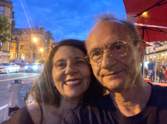 The author and her husband, selfie