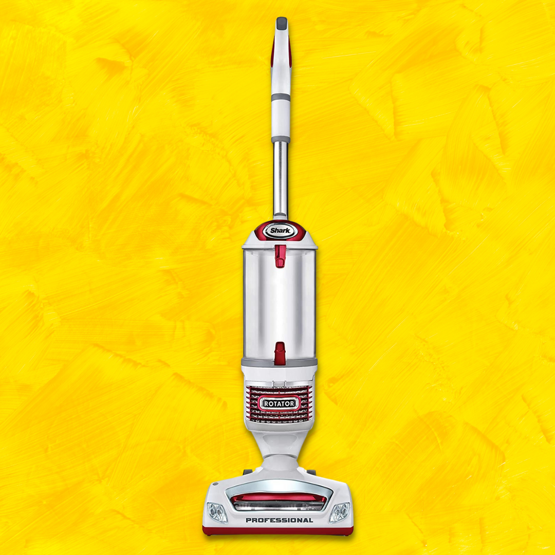Upright vacuum cleaner with a sleek design, suitable for location  cleaning. Featured successful  a buying  nonfiction  connected  businesslike  cleaning appliances