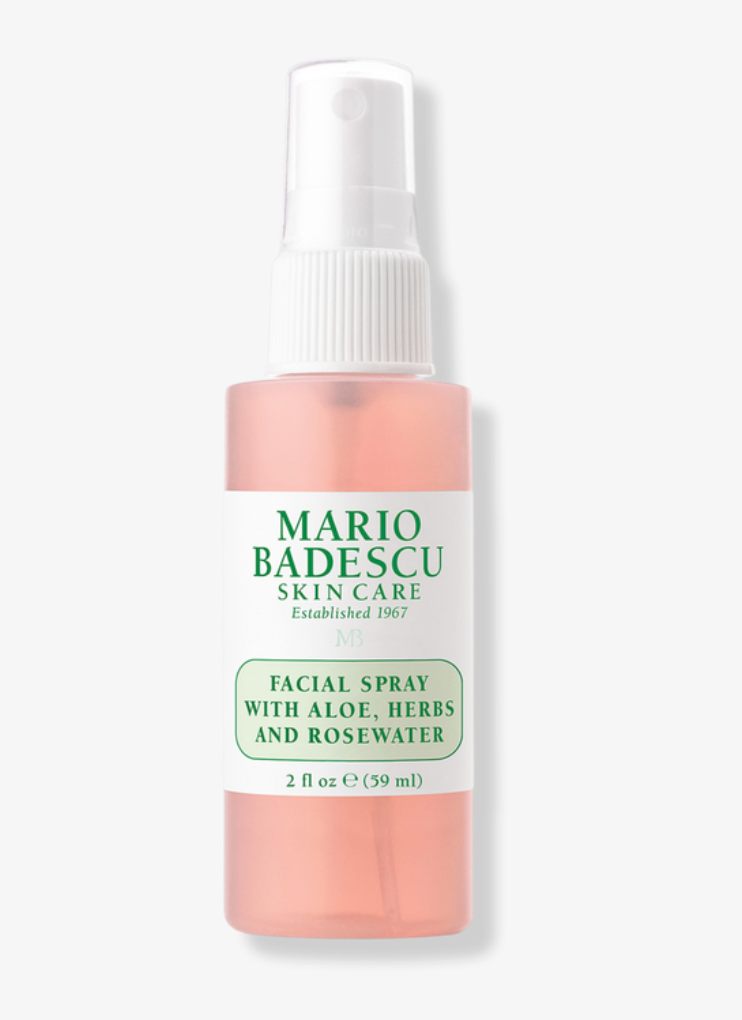 Mario Badescu Facial Spray with Aloe, Herbs, and Rosewater, 2 oz bottle