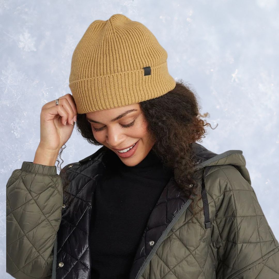 Fall Gratitude Fleece Lined Beanie In Olive • Impressions Online Boutique