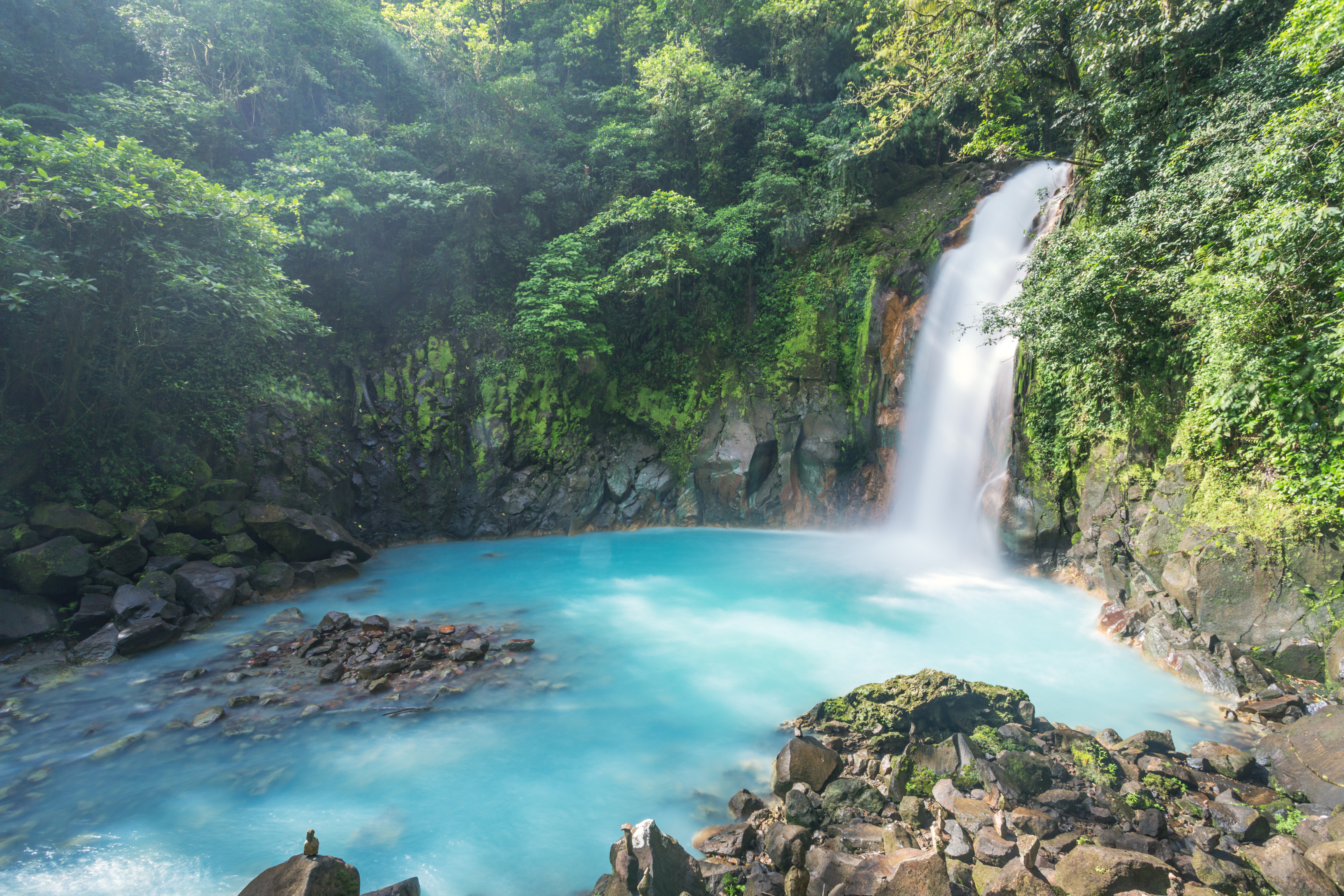 A waterfall in Costa Rica