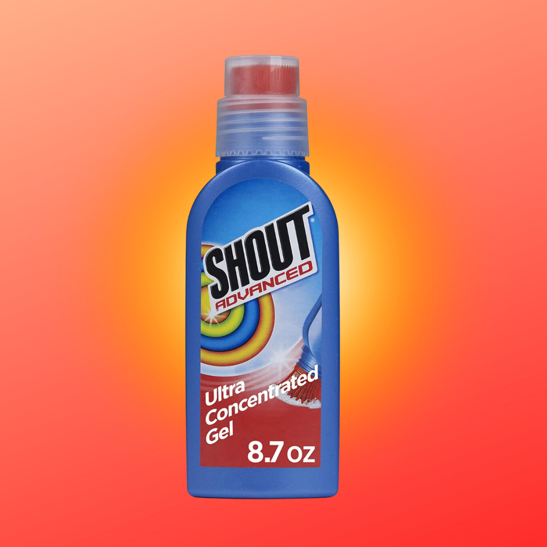 Shout Advanced Ultra Concentrated Gel, 8.7 oz bottle, shown against a plain background