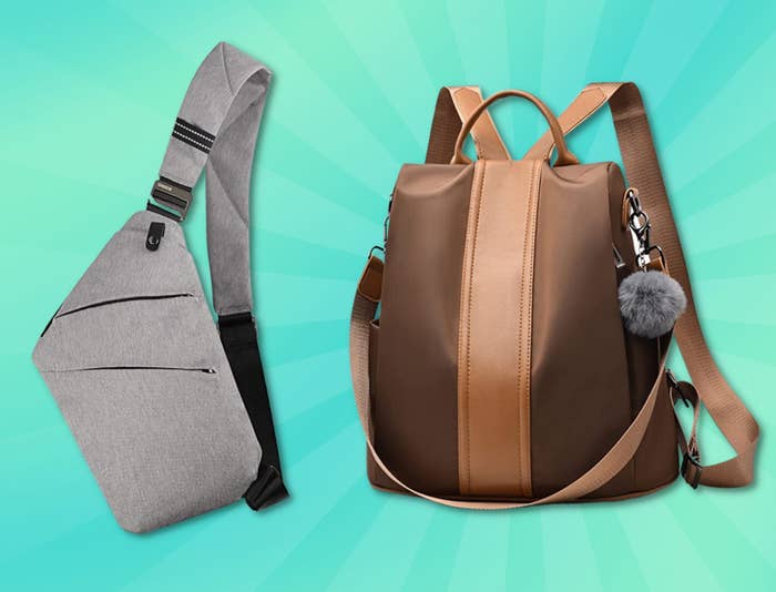 A Vadoo sling bag, Pincel anti-theft backpack and Pacsafe Metrosafe LS100 shoulder bag
