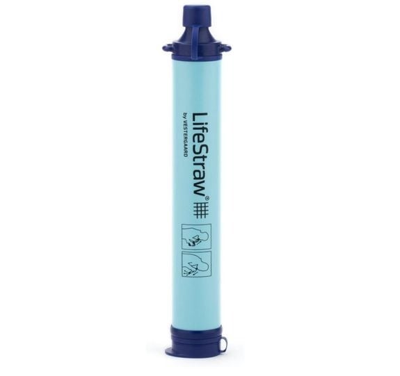 Portable h2o  filter, LifeStraw, shown against a plain background. Ideal for outdoor and exigency  usage  to marque   h2o  harmless  for drinking