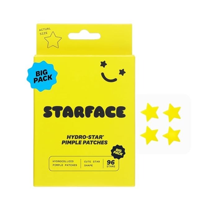 the Starface patches in their packaging