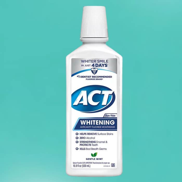 ACT whitening anticavity fluoride mouthwash