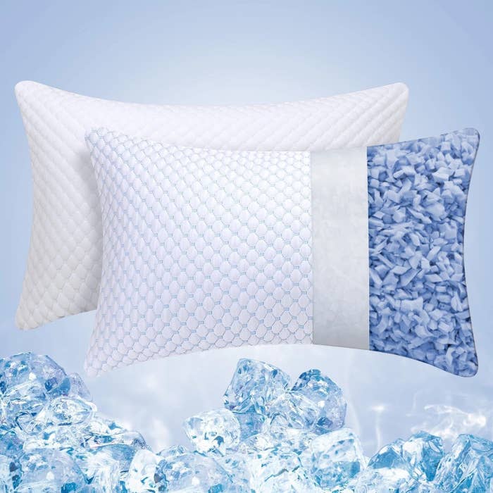 Cooling memory foam pillows