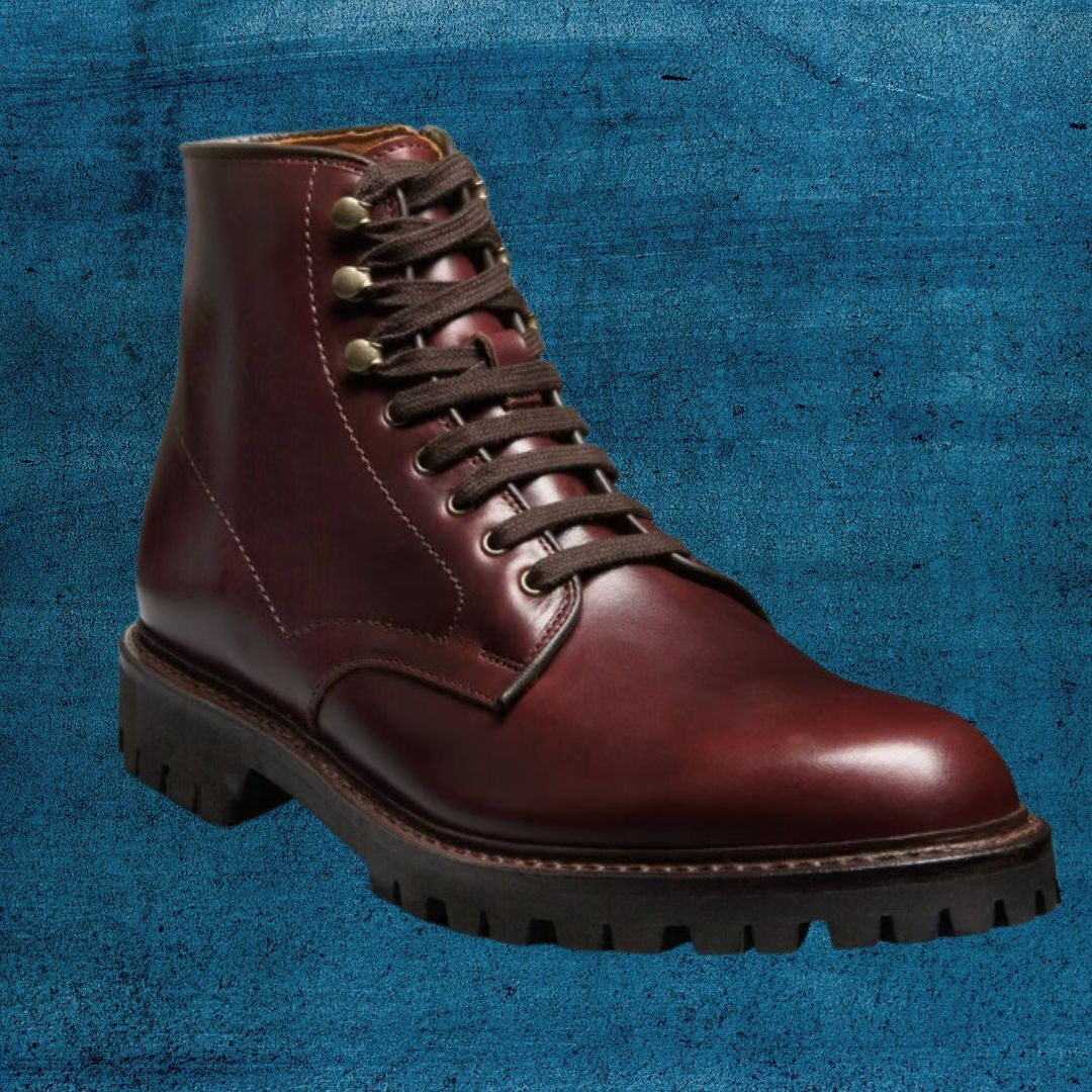 Brown Allen Edmonds weatherproof boots