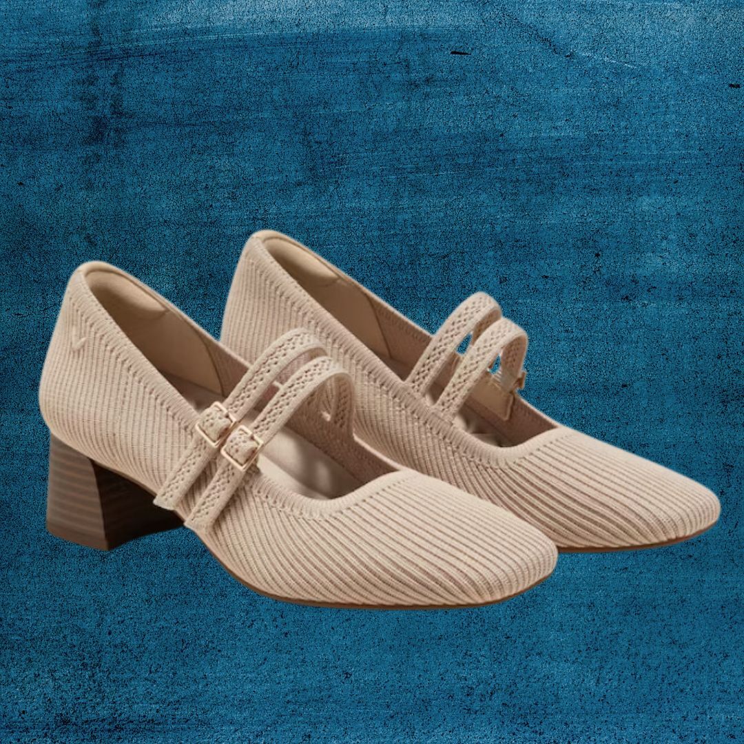 Beige Mary Jane shoes