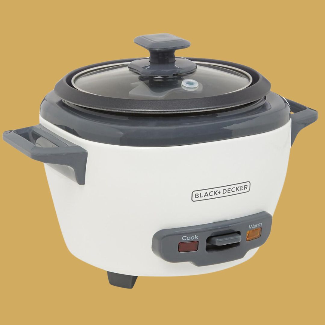Black + Decker rice cooker and vegetable steamer