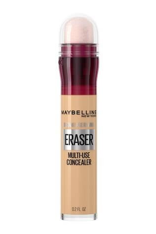 Maybelline concealer with sponge applicator, in tube packaging, used for cosmetics