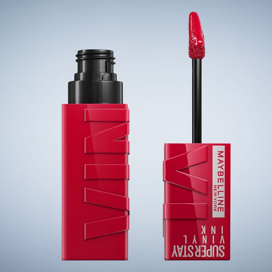 Lipstick and applicator with brand label, significant for beauty product enthusiasts