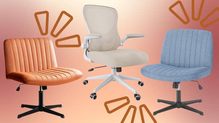 An assortment of office chairs
