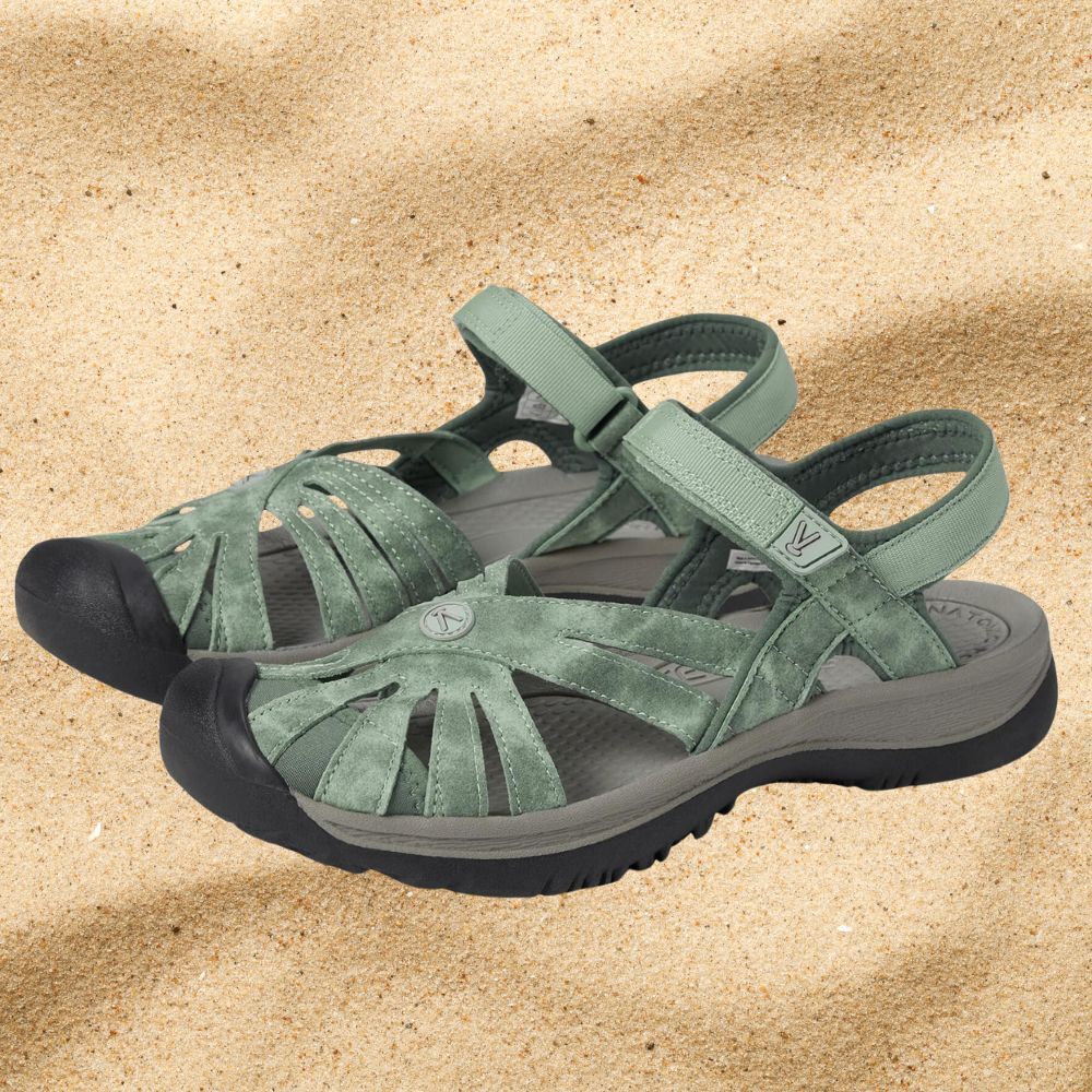The granite green sandals