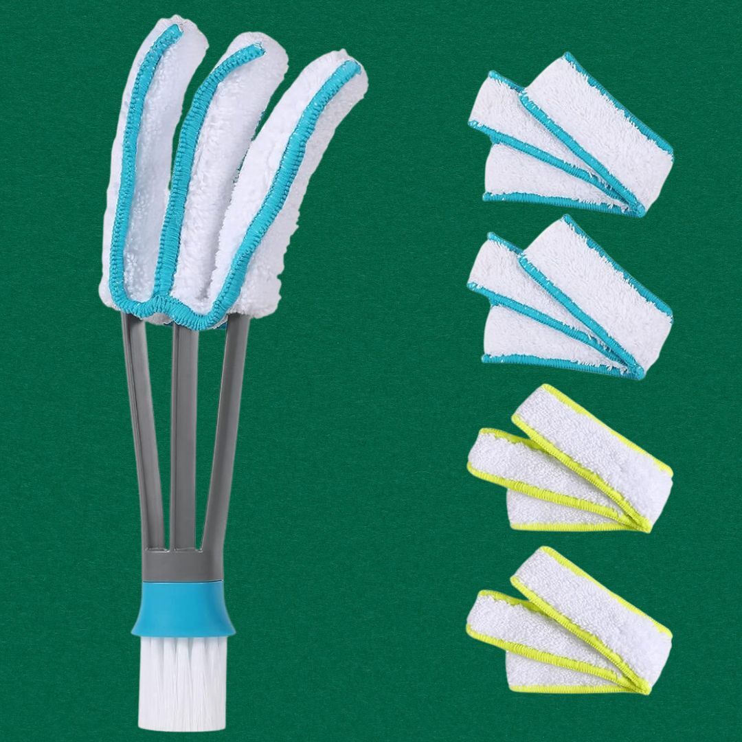 Cleaning instrumentality   with aggregate  cloth  covers and further  replacement pads, designed for businesslike  dusting and scrubbing connected  assorted  surfaces