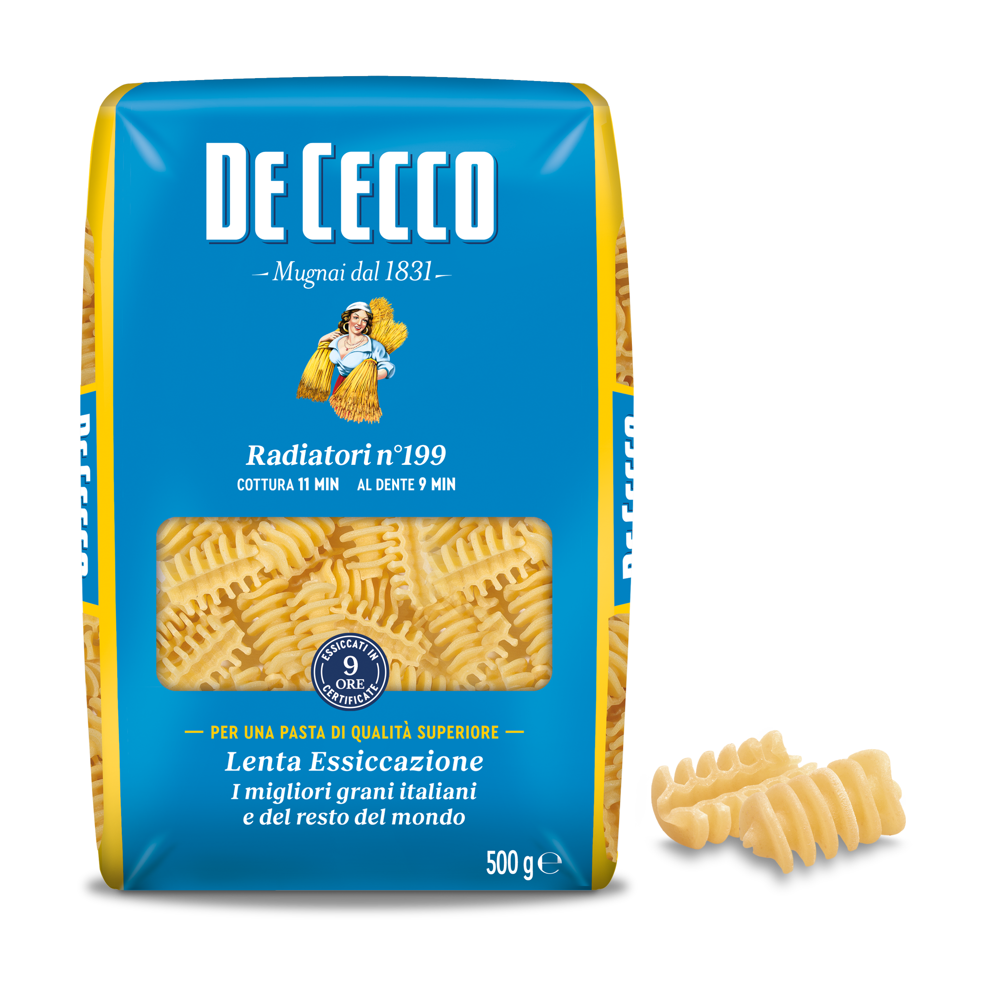 Store-bought radiatori from DeCecco