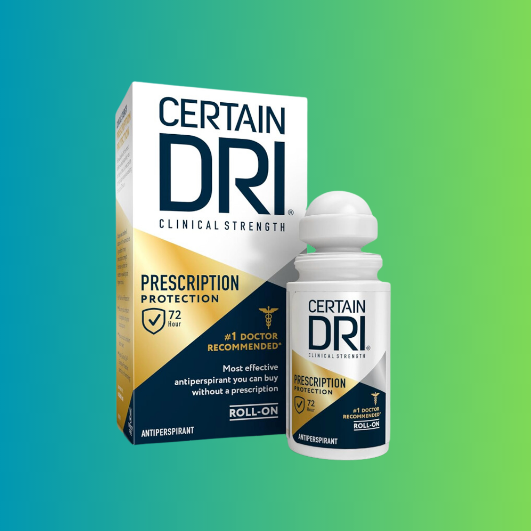 Certain Dri Clinical Strength antiperspirant roll-on with medicine   protection, designed for long-lasting odor control