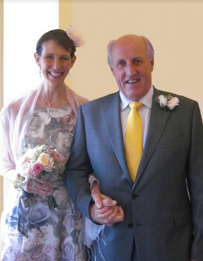 The author and Simon on their wedding day, May 6, 2012, in Kent, U.K.