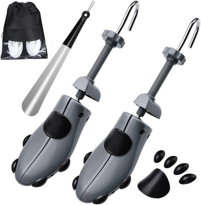 The gray shoe stretcher