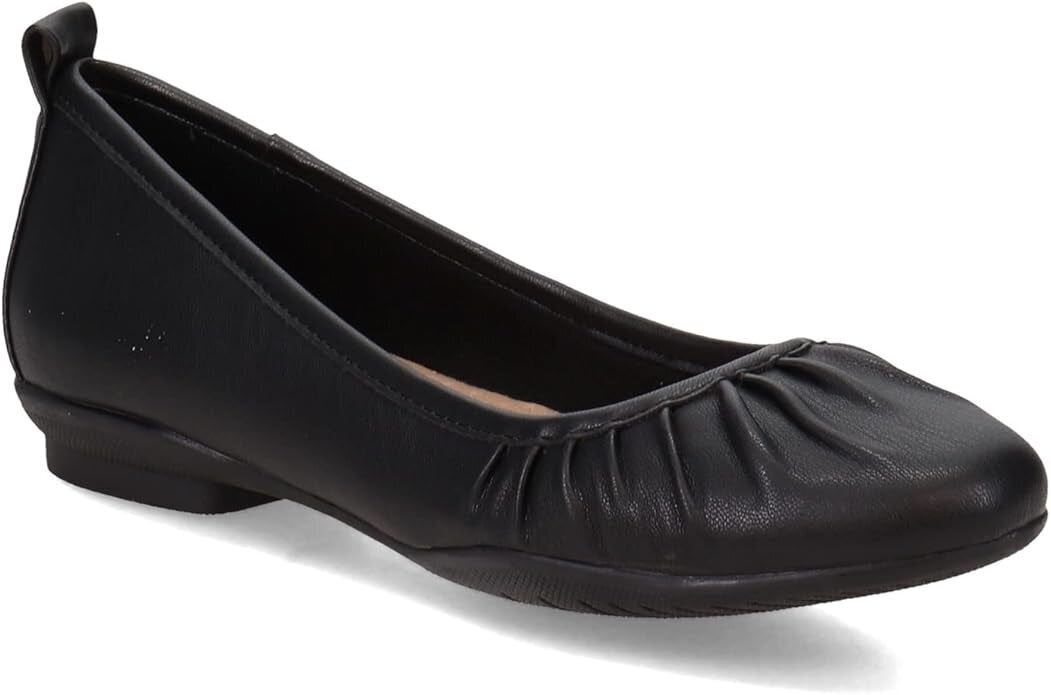 comfortable black flats with arch support