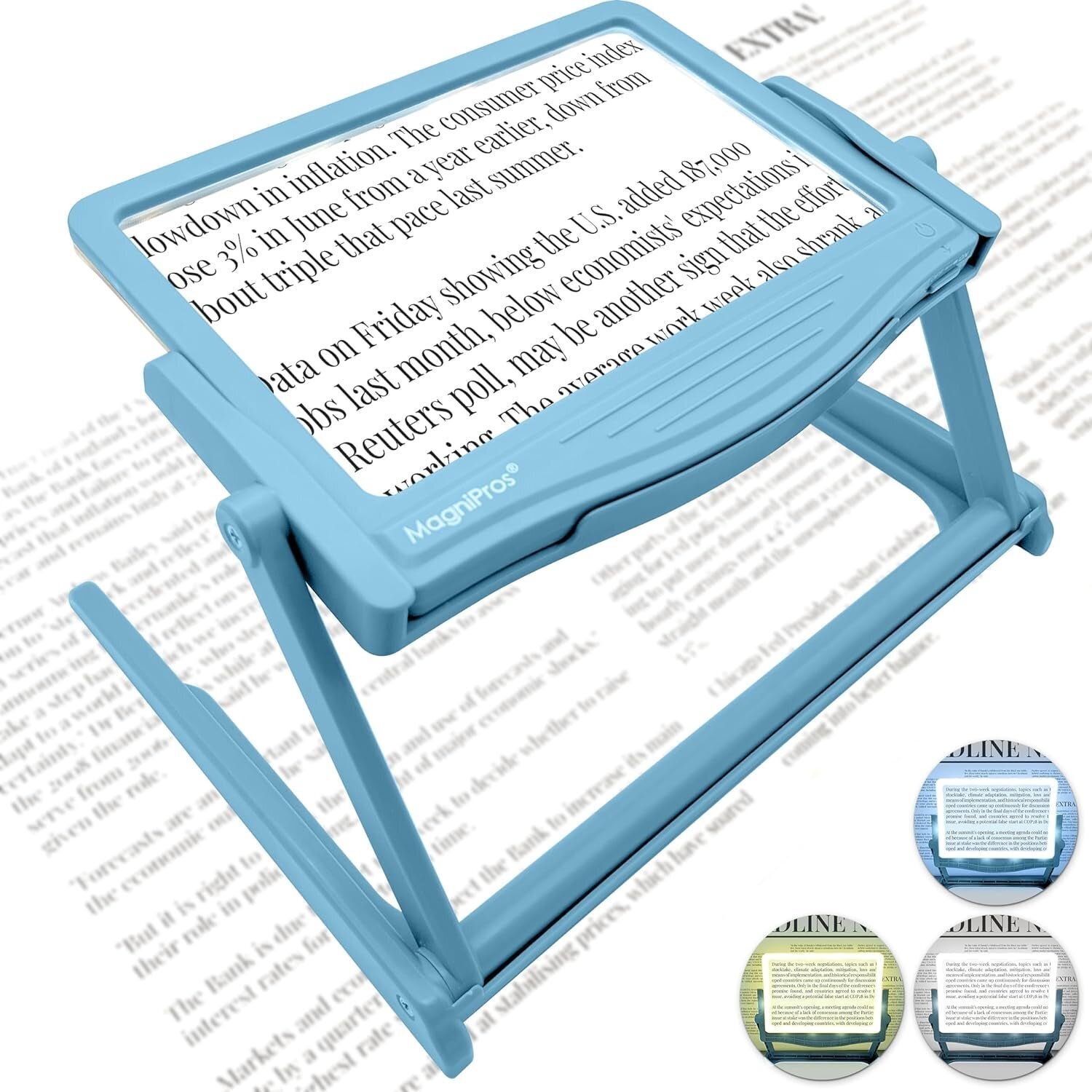 Social media trends Viral content Trending hashtags Social media updates Trending memes and videos The blue magnifier with stand