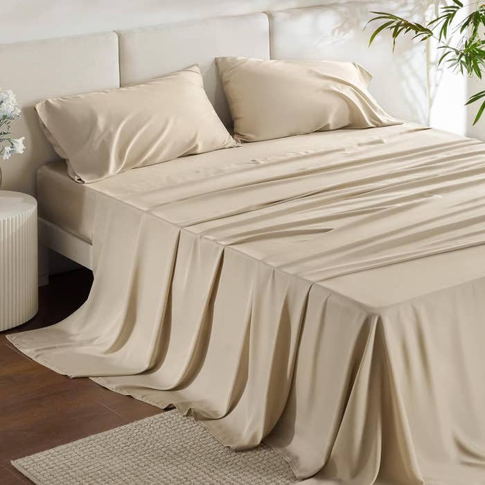 The beige sheets