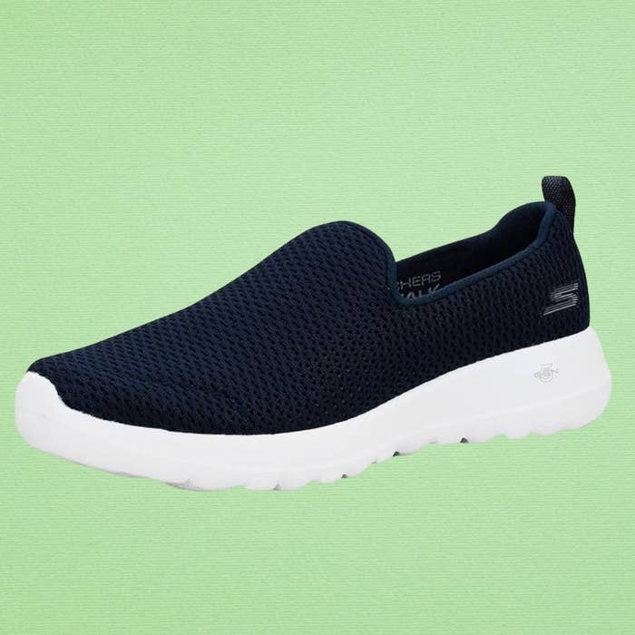 The navy bluish sneaker