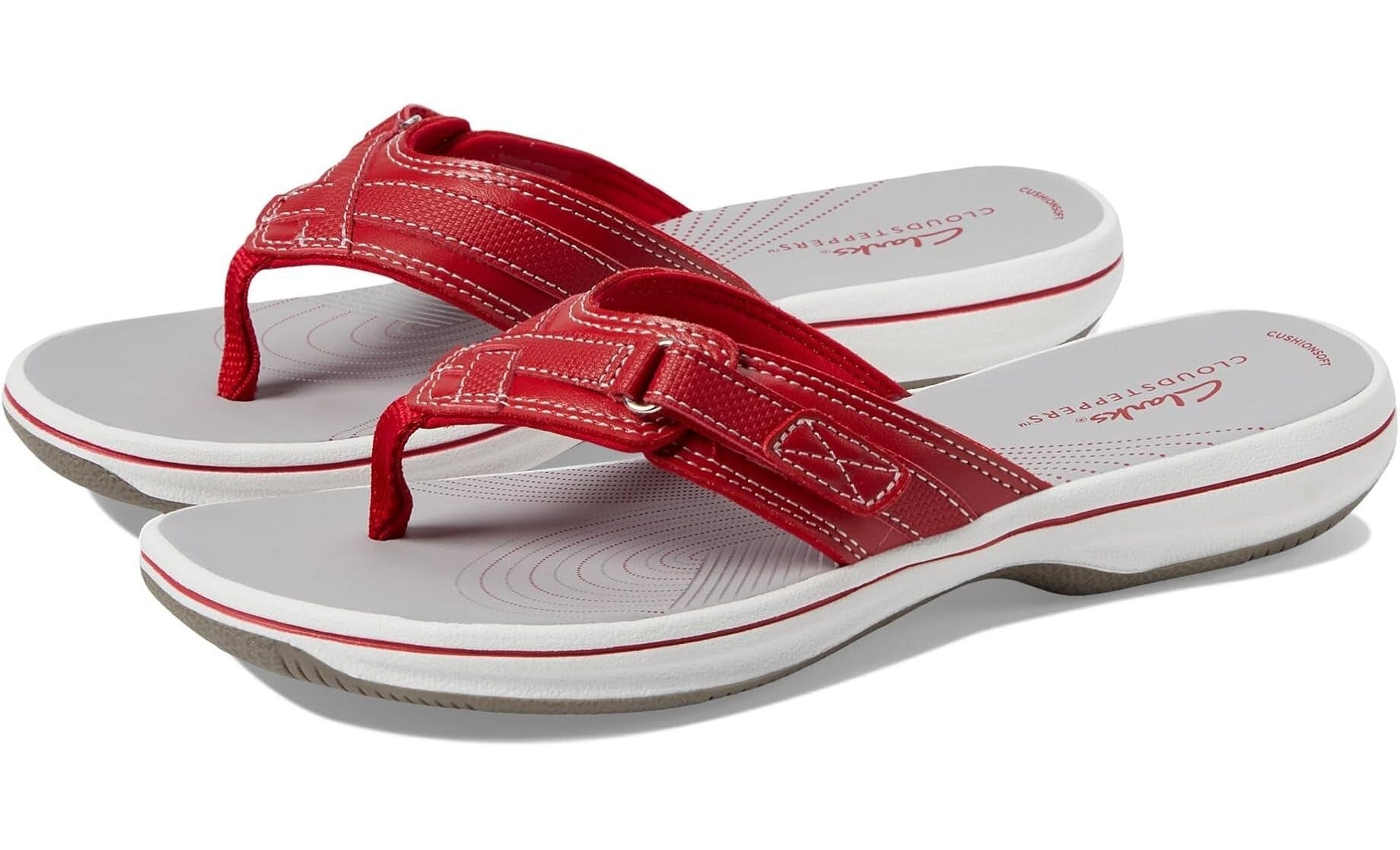 The red flip-flops