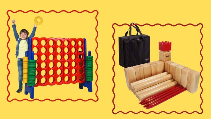 Four-to-score and kubb games